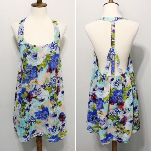 SHOW ME YOUR MUMU Floral Candy Strappy Shift Dress - Picture 5 of 8